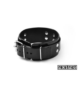 RE:STRICT Ошейник с кольцом (широкий, глянец) M/L - No Taboo