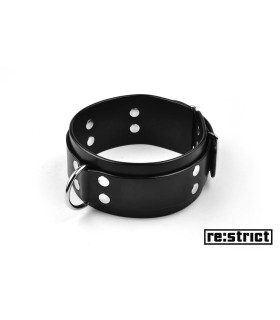 RE:STRICT Ошейник с кольцом (широкий, матовый) S/M - No Taboo