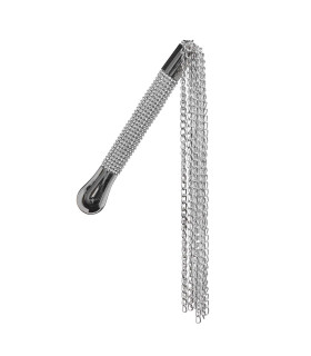 Флоггер (плетка) металлический, со стразами, NO TABOO - No Taboo