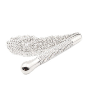 Флоггер (плетка) металлический, со стразами, NO TABOO - No Taboo