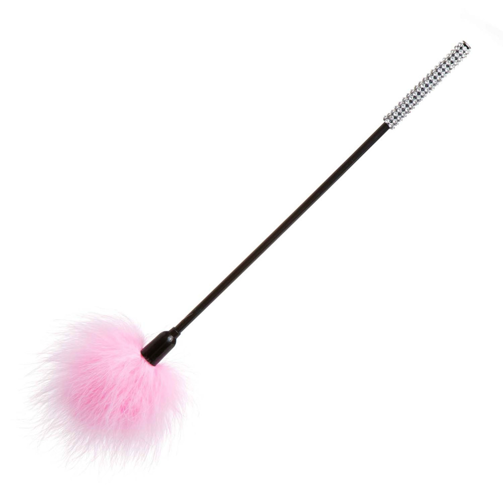 Рожевий пушок з ручкою в стразах NO TABOO (33160), zoom