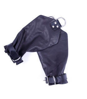 Рукавицы для подвешивания кожа Голландия черная ручная работа - No Taboo