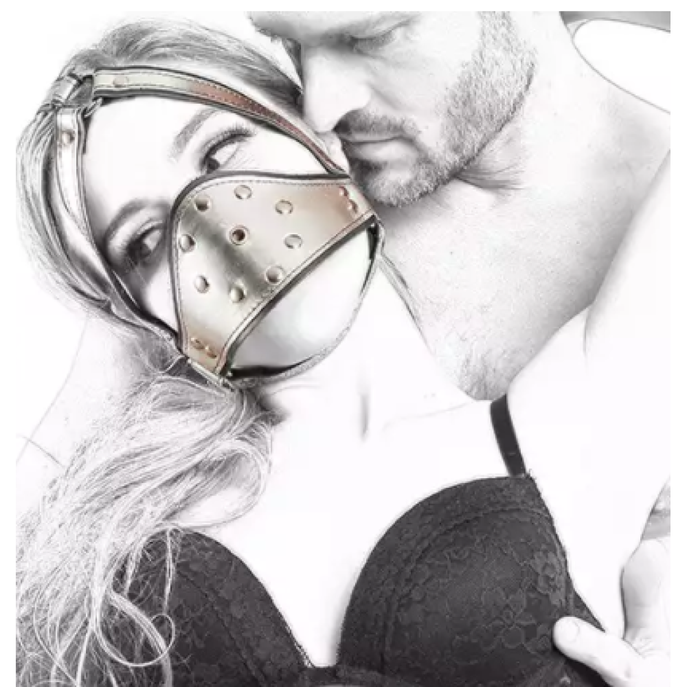 Сбруя на голову серебристая (24978), zoom