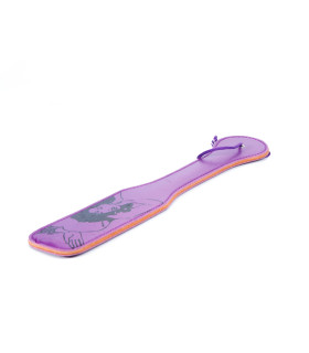 Шлепалка фиолетовая с рисунком девушки - No Taboo