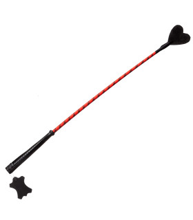 Стек з наконечником у формі серця шкіра, Голландія ручна робота - No Taboo