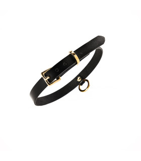 Утонченный чокер от UPKO, из итальянской кожи, черный - No Taboo