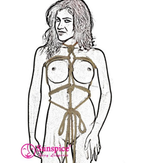 Веревка для шибари бежевая - No Taboo