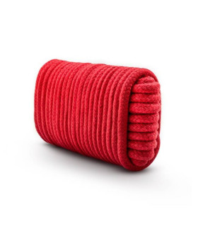 Веревка для шибари хлопковая красная Temptasia 10 м - No Taboo