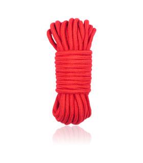 Мотузка для зв'язування IDEA SM бавовняна, червона, 10 м - No Taboo