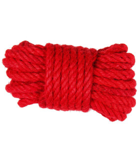 Веревка для шибари красная - No Taboo