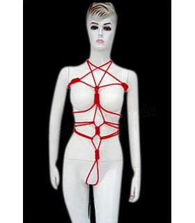 Веревка для шибари красная - No Taboo