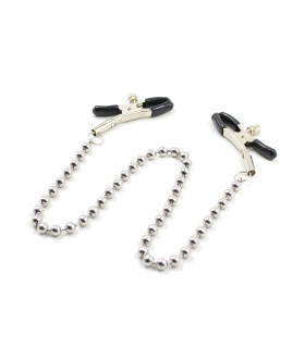 Зажимы для сосков с цепочкой из шариков NO TABOO - No Taboo