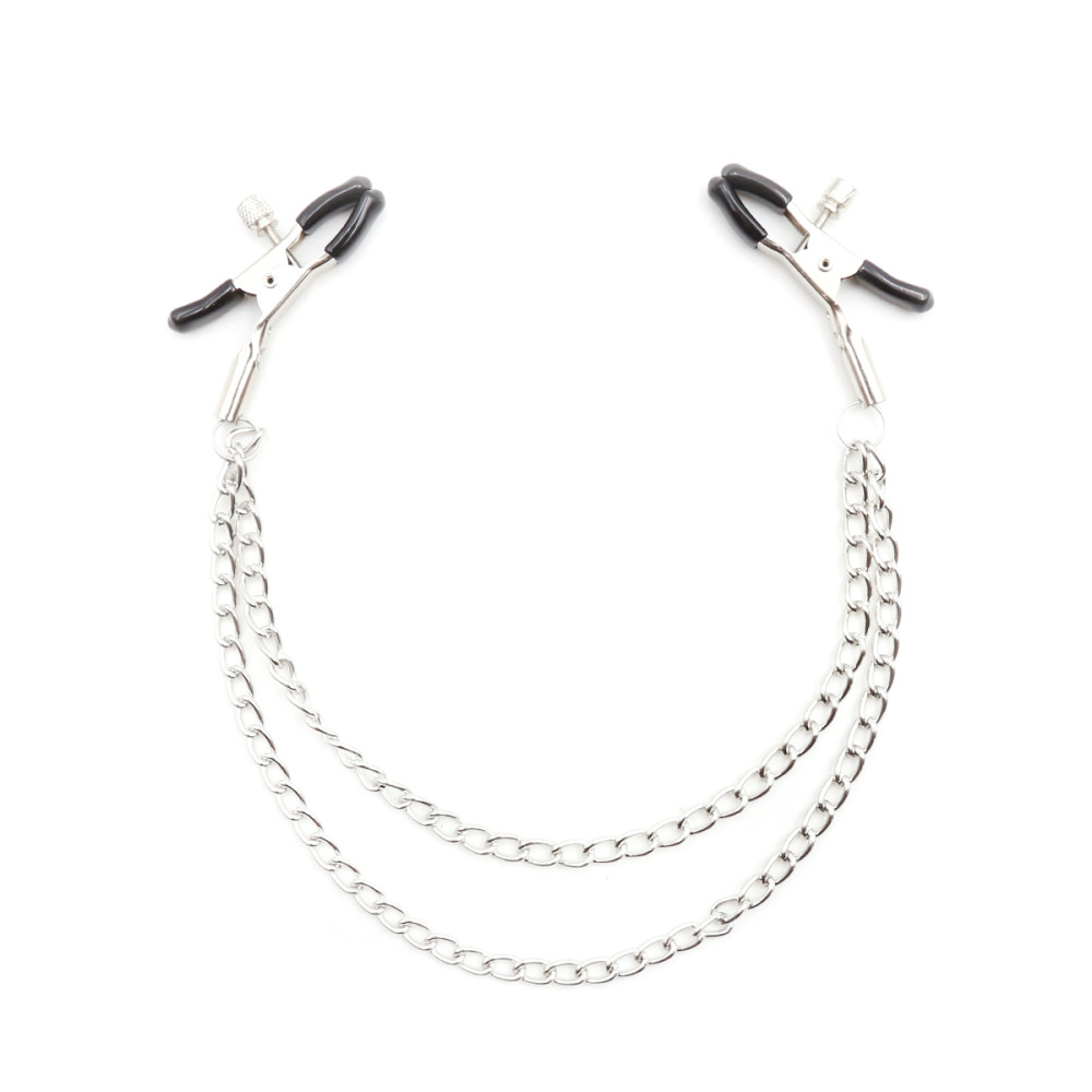 Зажимы для сосков с двойной цепочкой NO TABOO (34380), zoom