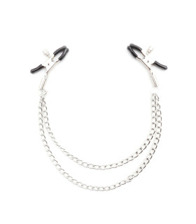 Зажимы для сосков с двойной цепочкой NO TABOO - No Taboo