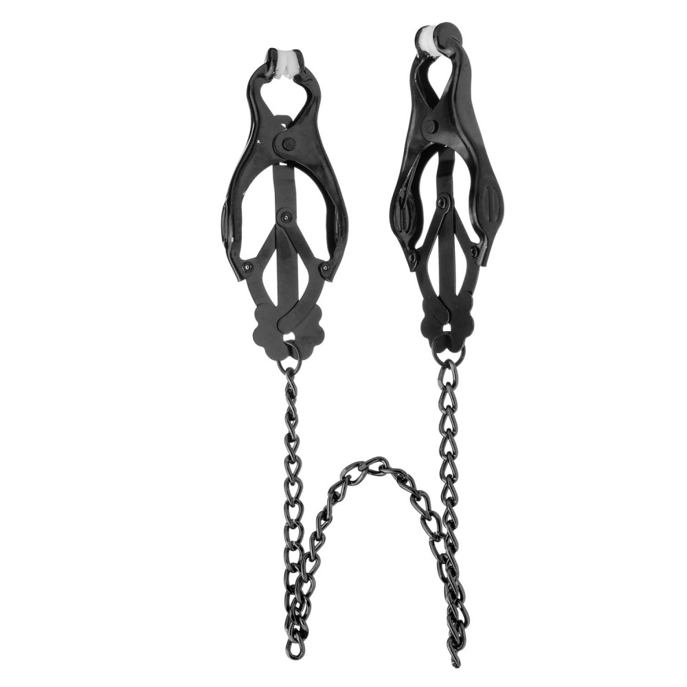 Зажимы на соски "клеверы" черные NO TABOO (33505), zoom