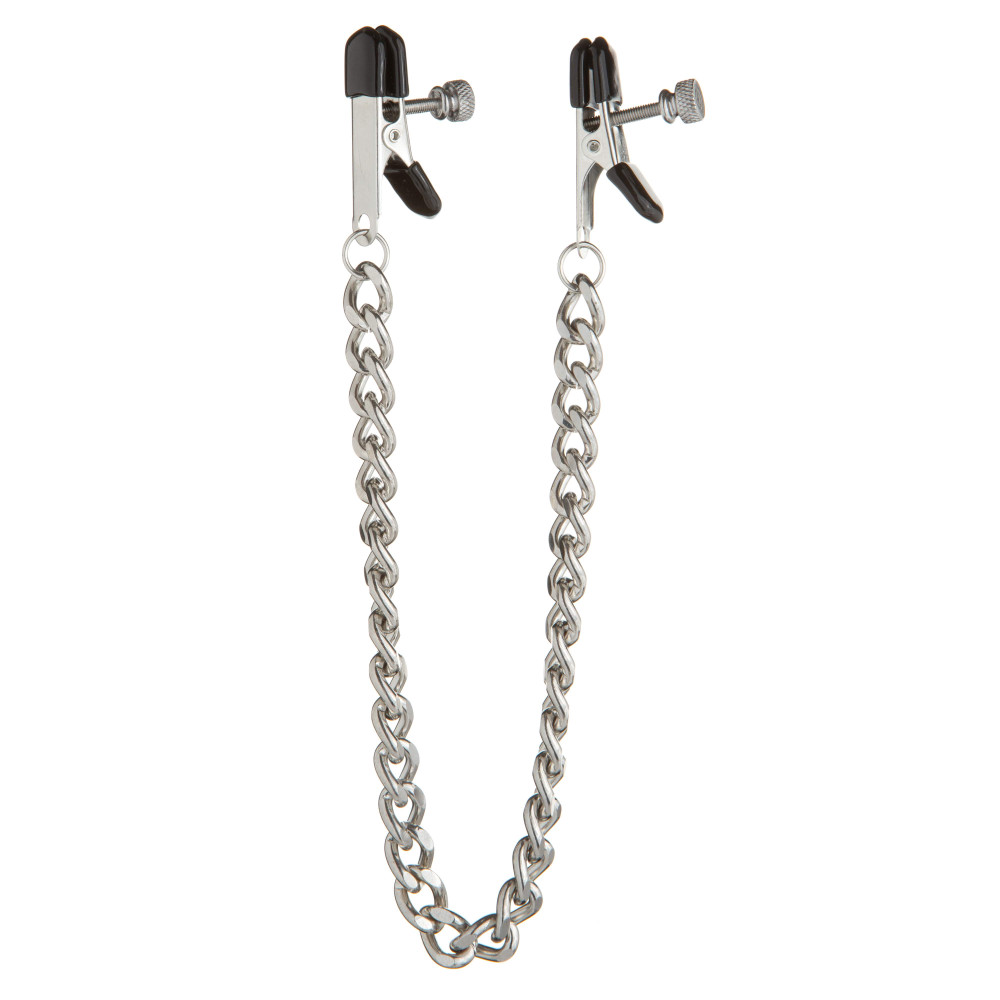 Зажимы на соски плоские с цепью NO TABOO (32984), zoom