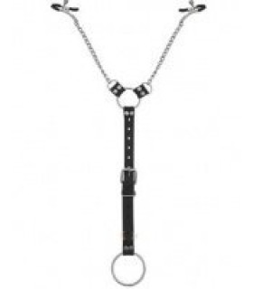 Зажимы на соски с эрекционным кольцом NO TABOO - No Taboo