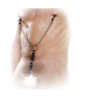 Зажимы на соски с эрекционным кольцом NO TABOO - No Taboo