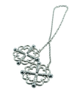 Зажимы на соски винтовые в форме цветка с цепочкой NO TABOO - No Taboo