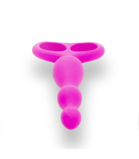 Анальні намиста два кільця, 100% медичний силікон - No Taboo