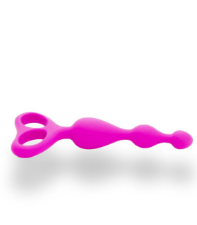 Анальні намиста два кільця, 100% медичний силікон - No Taboo