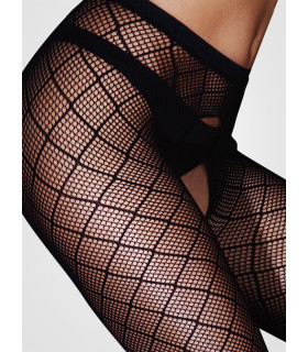 Колготы с интимным вырезом ажурные S/M - No Taboo