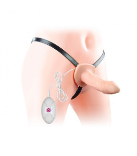 Страпон полый с вибрацией (фаллопротез) Vibrating Unisex 18,5 х 3,8 см - No Taboo