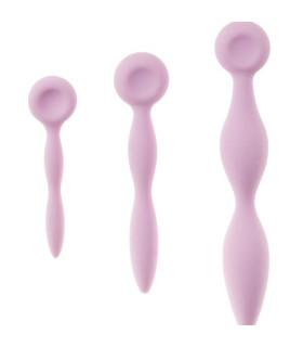 Набор вагинальных тренажеров Femintimate Intimrelax розовый, 3 шт - No Taboo