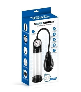 Помпа вакуумная автоматическая Blue Junker с манометром, 21 см х 6 см - No Taboo