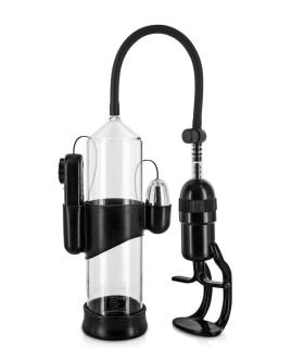 Помпа вакуумна механічна Blue Junker Stimulating Pump з вібрацією, 23 см х 6 см - No Taboo