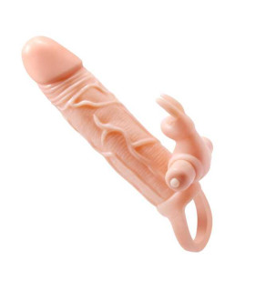 Насадка на член удлиняющая Pretty love Brave man, с вибрацией, 20.5 х 4 см - No Taboo