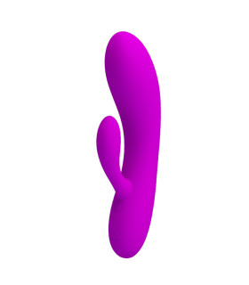 Вібратор-кролик Pretty Love Alvin, фіолетовий, 17 х 3.6 см - No Taboo