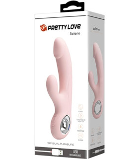 Вибратор-кролик Pretty Love Selene, розовый, 19 х 3.3 см - No Taboo