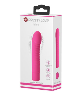 Вібратор міні Pretty Love Mick, рожевий, 13 х 2.7 см - No Taboo