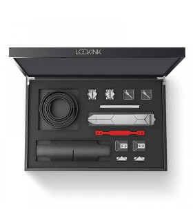 Набор БДСМ девайсов Lockink, натуральная кожа и металл, черный, 5 предметов, Найкращий подарунок чоловікові - No Taboo