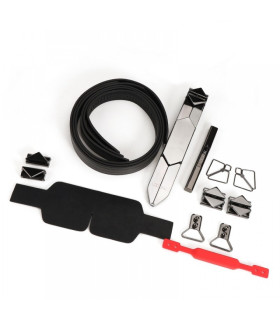 Набор БДСМ девайсов Lockink, натуральная кожа и металл, черный, 5 предметов, Найкращий подарунок чоловікові - No Taboo