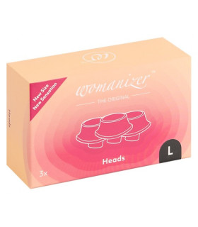 Набор силиконовых насадок на Womanizer Premium и Classic, черные, размер L - No Taboo