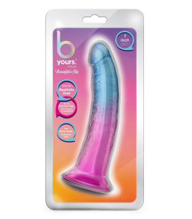 Фаллоимитатор на присоске B Yours Beautiful Sky, прозрачный, 19 х 3.8 см - No Taboo