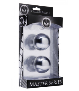 Вагінальні кульки великі, металеві Orgasm Balls, металік, 5 см , 280 г - No Taboo