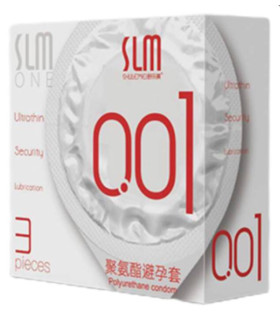 Резинки ультратонкие полиуретан Shulemei 0,01, упаковка 3 шт - No Taboo