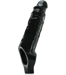 Насадка на член Master Series Mamba Cock Sheath, чорна, 16.5 х 5 см - No Taboo