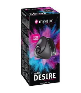 Вибратор с электростимуляцией Mystim Hearts Desire E-Stim, для эрогенных зон, 6.7 см - No Taboo