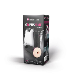 Мастурбатор Mystim Oh Pusm Me Donut, бежевый, 22 х 8.4 см - No Taboo