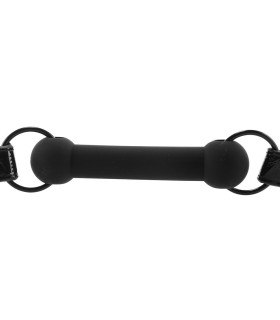 Кляп-вуздечка Sinful Bar Gag з силікону, чорний - No Taboo