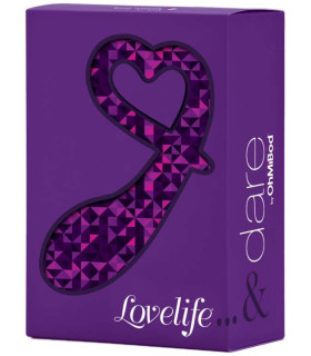 Анальная пробка изогнутая OhMiBod фиолетовая, размер S, 9.9 см х 2.7 см - No Taboo