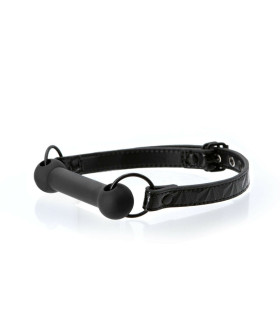 Кляп-вуздечка Sinful Bar Gag з силікону, чорний - No Taboo