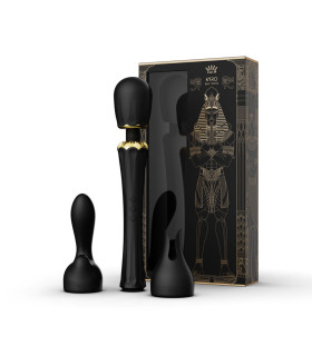 Вибратор микрофон Zalo Kyro Wand с насадками, черный, 29.1 см х 5.3 см - No Taboo