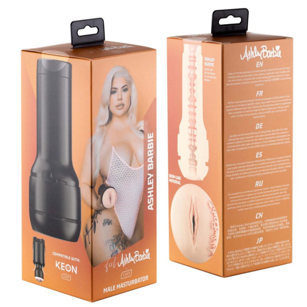 Мастурбатор реалістичний Feel Ashley Barbie by KIIROO Stars Collection Srokers у колбі (54356), zoom
