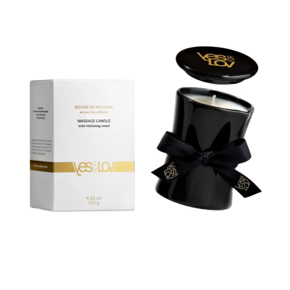 Свеча с массажным маслом YESforLOV Titillating Massage Candle, 120 г (433), zoom