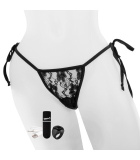 Вибратор в трусики The Screaming O с пультом (перезаряжаемый) и трусиками в комплекте, черный - No Taboo